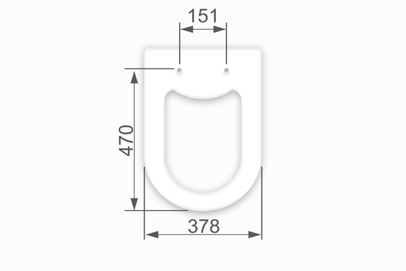 Linha Luna - 45 x 385 mm (Acionamento Superior)